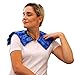 Nature Creation Reusable Microwave Heat Pad - Microwave Heating Pad for Neck, Shoulders & Upper Back, Cold Compress & Hot Pack, Heat Pack Warming Pad - Blue Flowers 1 Pack