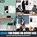 Combination Dry Erase Magnetic Whiteboard & Black Felt Pin Bulletin Board. Vision/Memo Board for Office, Cubicle, School, Kids or Home- 20 x 27 Inches | Markers, Eraser, Magnets, Push Pins and Notepad