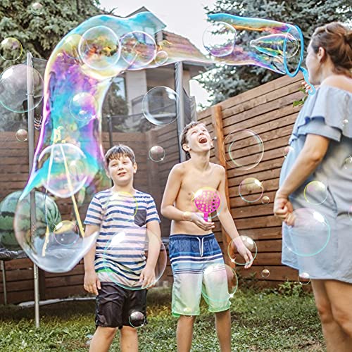 LovesTown 41 PCS Bubble Wands Set, Colorful Bubble Wands Toys Bubble Maker Wands Bubble Games for Kids Outdoor Activities