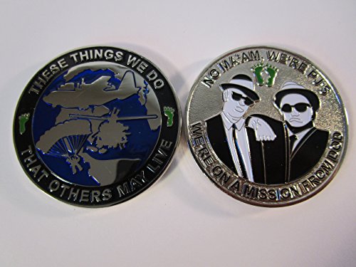 Blues Brothers We're on a Mission from DOD Afsoc PJ's Pararescue Challenge Coin