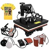ZENY Heat Press 12''x15'' Pro 6 in 1 Combo Heat Press Machine Digital Multifunction Transfer Sublimation T-shirt / Mug / Hat / Plate