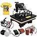 ZENY Heat Press 12''x15'' Pro 6 in 1 Combo Heat Press Machine Digital Multifunction Transfer Sublimation T-shirt / Mug / Hat / Plate