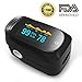 Pulse Oximeter, Finger Portable FDA Approved Digital Blood Oxygen and Pulse Sensor Meter with Alarm SPO2 For Adults and Children (High-end models)