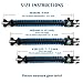 X-Plore Gear Emergency Paracord Bracelets | Set of 2| The Ultimate Tactical Survival Gear| Flint Fire Starter, Whistle, Compass & Scraper | Best Wilderness Survival-Kit - Black(M)/Blue(M)