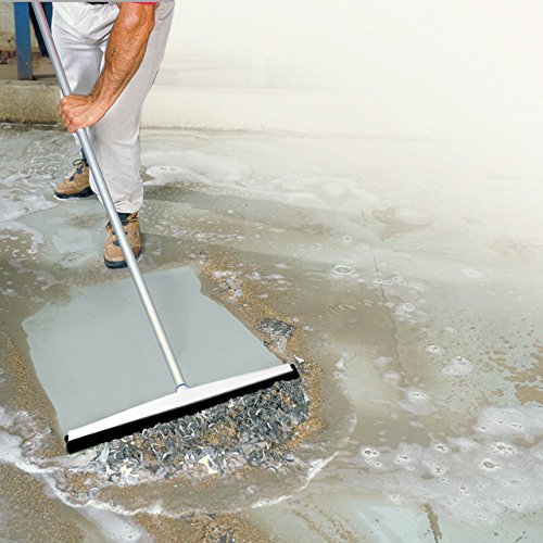 Unger Professional AquaFlex Uneven Surface Floor Squeegee with Splash