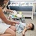 Baby Diaper Caddy Organizer - Large Nursery Tote with Leather | Storage Bin with Changing Pad | Gift for Girls and Boys | Portable Car Travel Bag | Felt Infant Basket | Newborn Registry Must Have