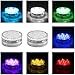 Topist Submersible LED Light, 10-LED RGB Waterproof Battery Powered Lights with IR Remote Controller for Aquarium, Vase Base, Pond, Swimming Pool, Garden, Party, Wedding, Christmas, Halloween,4 Pack