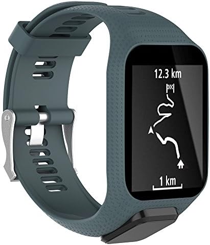 Svovate Compatible with Tom Tom Straps Replacement Silicone Watchbands Straps Compatible with Tom Tom Adventurer/Tom Tom Golfer 2/Tom Tom Runner 2/Tom Tom Runner 3/Tom Tom spark/Tom Tom spark3