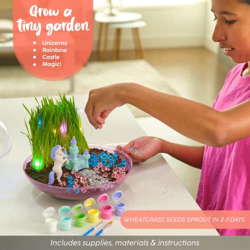 Bryte LightUp Unicorn Terrarium Kit for Kids All Inclusive Castle