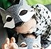 TOKYO-T Wolf Mask for Kids Party Supplies Fabric Masquerade Halloween 5 Set
