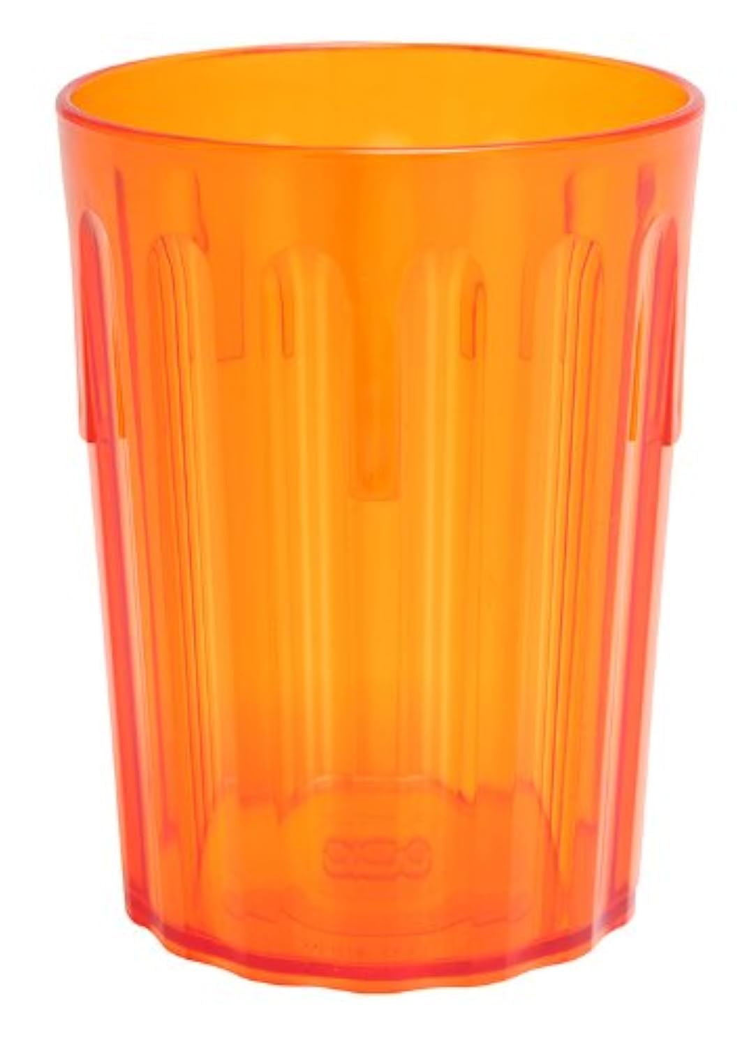Harfield Translucent Orange Tumblers 250ml/25cl (Pack of 4) Unbreakable Reusable Polycarbonate Cups