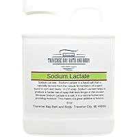 Traverse Bay Bath and body Sodium lactate, 8 OZ, Safety sealed container. 60% concentration USP Natural Preservative made in 