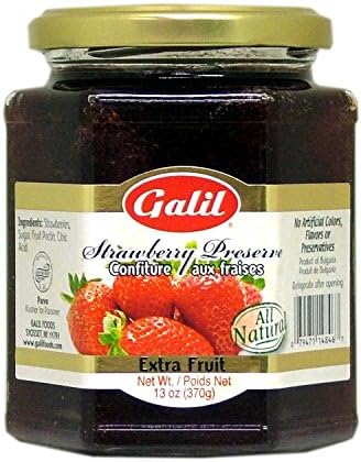 Galil Non-GMO Preserve, Strawberry, 13 Ounce (Pack of 6)