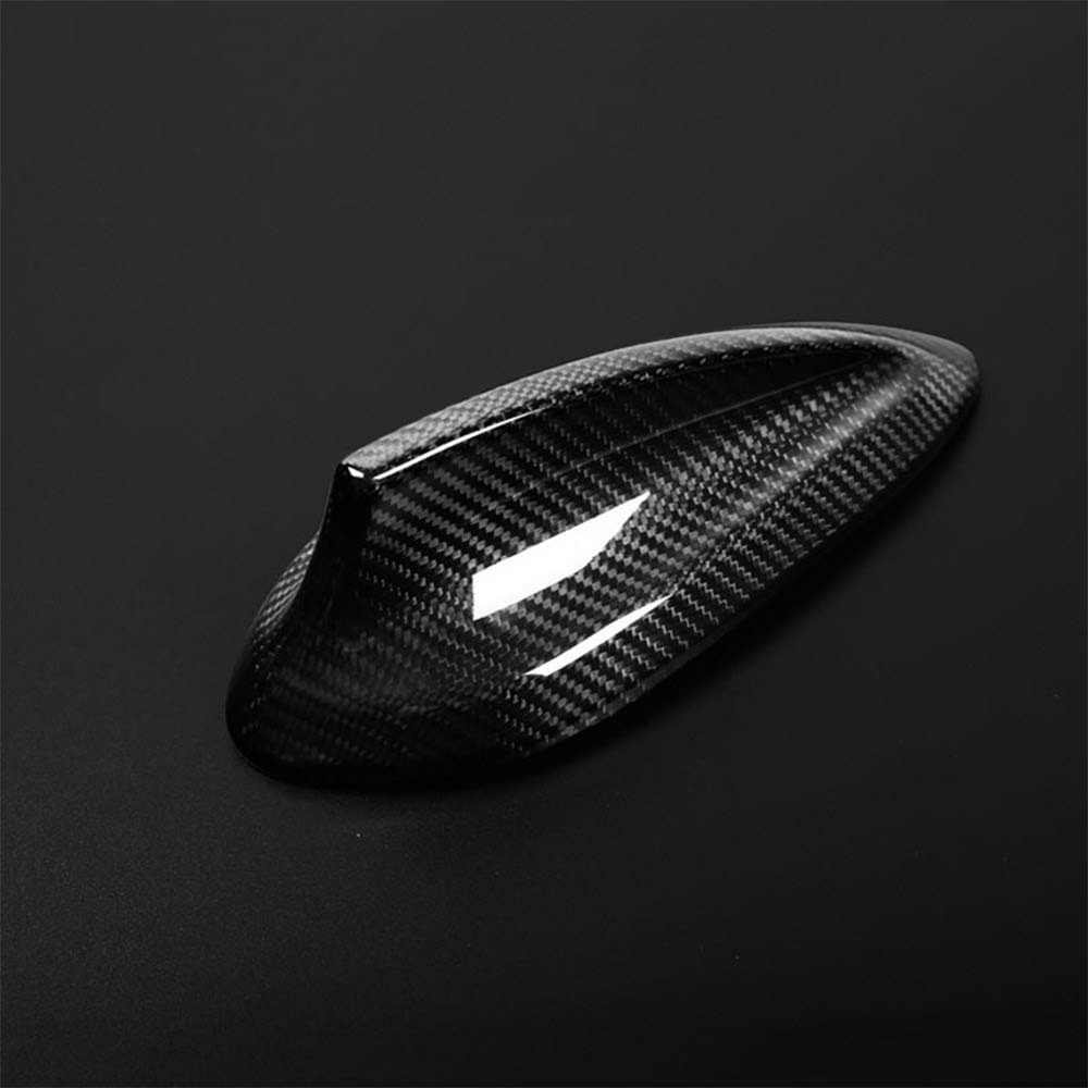 Genuine Carbon Fiber Car Roof Shark Fin Antenna Cover Trim Shark Fin