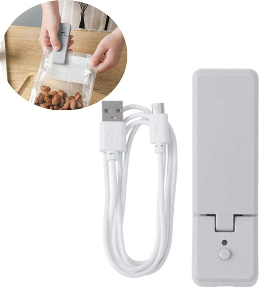 Potato Chip Bag Sealer, Premium Rechargeable Heat Sealer no Batteries Needed, Back magnetic design, 2