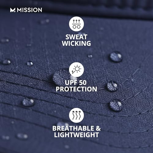 MISSION Cooling Performance Hat, Unstructured Low-Profile Adjustable Fit - UPF 50 - for Running, Workouts & Outdoors