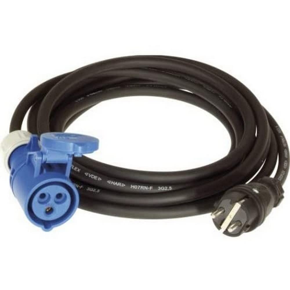 Earthing Contact Plug to CEE Socket, Length 5 m