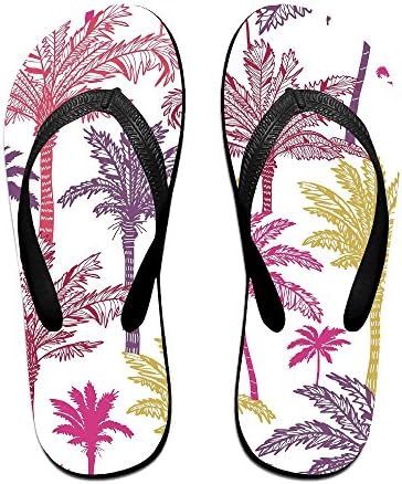 Pink Purple Palm Unisex Sports Thong Flip-flops Colorful\r\n Natation Classical Great For Women &amp; Men Indoor &amp; Outdoor