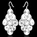 Sterling Silver Plated Drop Dangle Chandelier Hook Earrings L12