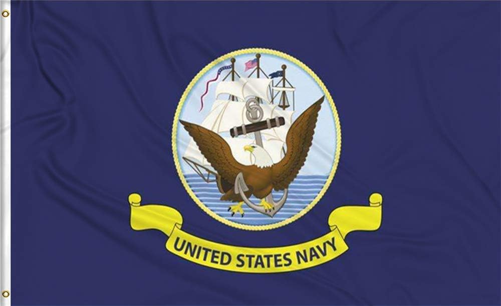 Aimto 3x5 FT US Navy Flag Double Sided Bright Colors and
