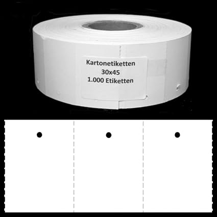 Endlosetiketten 30x45mm blanco 1.000 Stk/Rolle