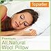 100% Organic Cotton Covered Wool Filled Pillow Standard/Classic Size