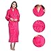 HEARTNICE Womens Fleece Robes, Soft Plush Long Bathrobe, Thick Kimono Robes for Womens, Warm House Coat (Rose, L/XL)