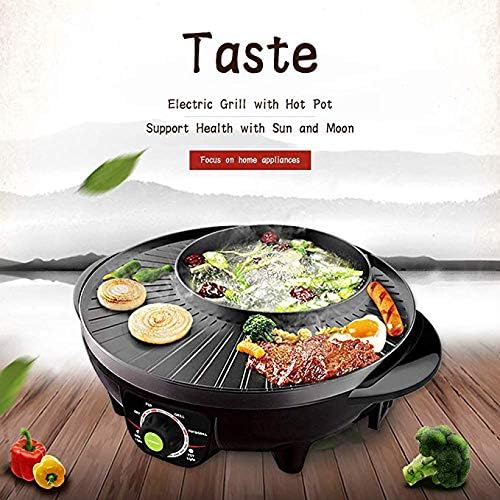 LLHH Electric Shabu Shabu Hot Pot Electric Cooker 1.6L,110V