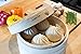 Helen's Asian Kitchen Bamboo Food Steamer with Lid - 100% Natural Bamboo - Basket Steamers for Cooking Dumplings, Dim Sum, Veggies, Fish, Meat - Preserve Nutrients & Flavors - 6-Inch