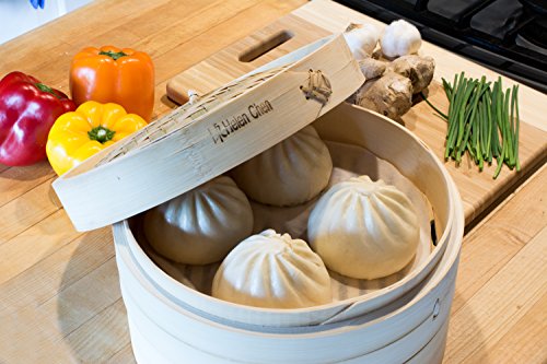 Helen Chen's Asian Kitchen Bamboo Steamer, 6-Inch