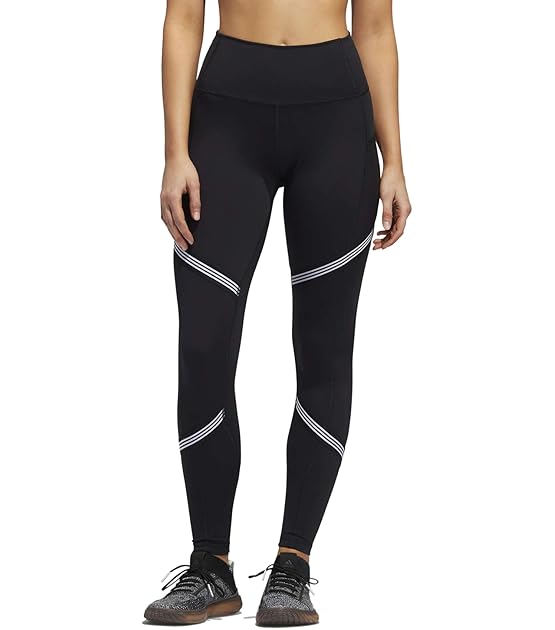 Women's Believe This High Rise 3-Stripes Tights, Black