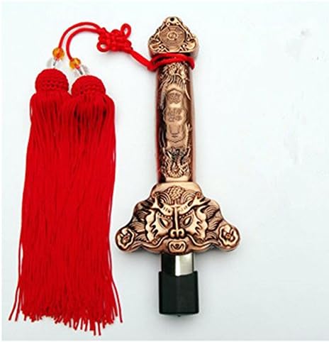 Sport Niu Kee Red Bronze + red Ear Retractable Sword tai chi Exercise All Metal Stainless Steel Folding Sword Performance Props Shrink Men Morning Sword Heavier Type