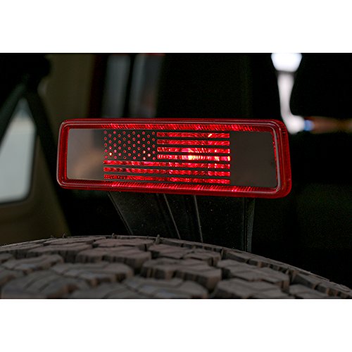image for JeCar Matte Black Rear Lamp Tail lamp Tail light Cover with Third Brak