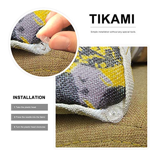 image for TIKAMI Plastic Twist Pins for Upholstery Slipcovers Bed-Skirts Clear H