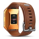 For Fitbit Ionic Bands, Marval Power Soft TPU Replacement Fitness Accessory Sport Straps Wristband for Fitbit Ionic Smartwatch Men Women, Large Small (Brown, Large)