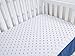 TILLYOU Printed Crib Sheets Set for Baby Bed, 2 Pack - 100% Woven Cotton Fitted Crib Mattress Sheet, Soft & Breathable Toddler Sheets 28