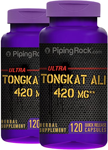 Piping Rock Ultra Tongkat Ali Long Jack 420 mg 2 Bottles x 120 Quick Release Capsules Herbal Supplement Piping Rock Ultra Tongkat Ali Long Jack 420 mg 2 Bottles x 120 Quick Release Capsules Herbal Supplement