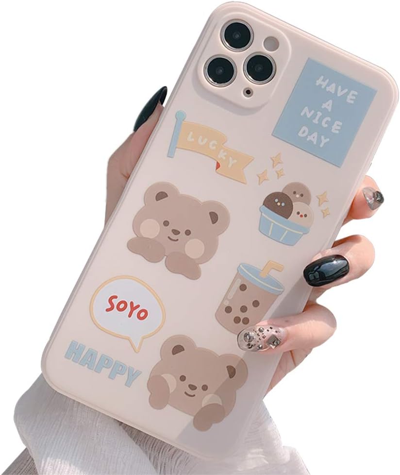 Joruby Compatible with iPhone 11 Pro Case Cute for Girls Woman and Soft TPU Bumper Protective Silicone Slim Shockproof Case for iPhone 11 Pro (Pink)