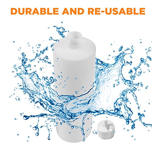 8 OZ PLASTIC CYLINDER BOTTLE WITH FLIP-TOP POUR SPOUT (6) - Thumbnail 4