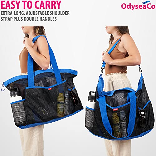 Odyseaco Extra Large Beach Bag Oahu Mesh Beach Tote Bag, Great XL