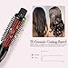 SwanMyst 1 Inch Ceramic Ionic Anti-scald Hot Curler Brush, 3 in 1 Instant Heat Styling Brush for All Hair Types, Dual Voltage