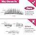 Magnetic Eyelashes [No Glue] Black False Eyelashes Set for Natural Look - 3D Full Eye Fake Lashes Extensions -Reusable Long and Soft (2 Pair/4 Pcs)