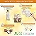 Home Spa Gift Basket - White Rose & Jasmine - Luxurious 11pc Bath & Body Set For Men & Women, Contains Shower Gel, Bubble Bath, Body Lotion, Scrub, Bath Salt, 4 Bath Bombs, Loofah & Basket