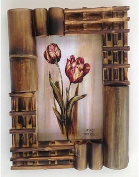 Amazon.de Bilderrahmen aus Bambus Design 3 a Holz Foto Galerie