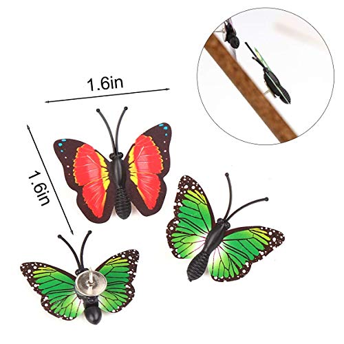 FINGOOO 30 pcs Decorative Thumb Tacks Colorful Cute pushpins Small Cute pushpins for Cork Board, Photo Wall Decorations