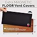 Woodgrain Magnetic Vent Covers for Wood Floor - Extra Thick Magnet Sheet - Heat Air Registers for RV, Noise Canceling Home HVAC Duct Blocker, AC Furnace Vents