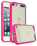 iPod Touch 6, Touch 5 Case, Bastex Crystal Clear Air Fused Rugged Ultra Slim Fit Shockproof Rubberized Plastic Bumper Clear Back Panel Cover Flexible TPU for iPod Touch 6th & 5th Generation(Pink)