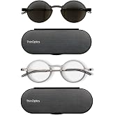 ThinOptics Reading Glasses + Reading Sunglasses Bundle with Cases | Reading glasses and reading sunglasses bundle with slim protective cases. Lightweight readers for indoors and outdoors.