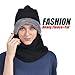USHAKE Fleece Balaclava Women Ski Face Mask for Winter Under Armour Face Warmer for Womens Black