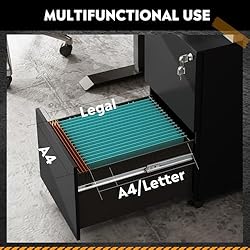 DEVAISE 2-Drawer Mobile File Cabinet with